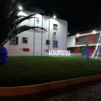 Iluminações da Natal na sede da Junta